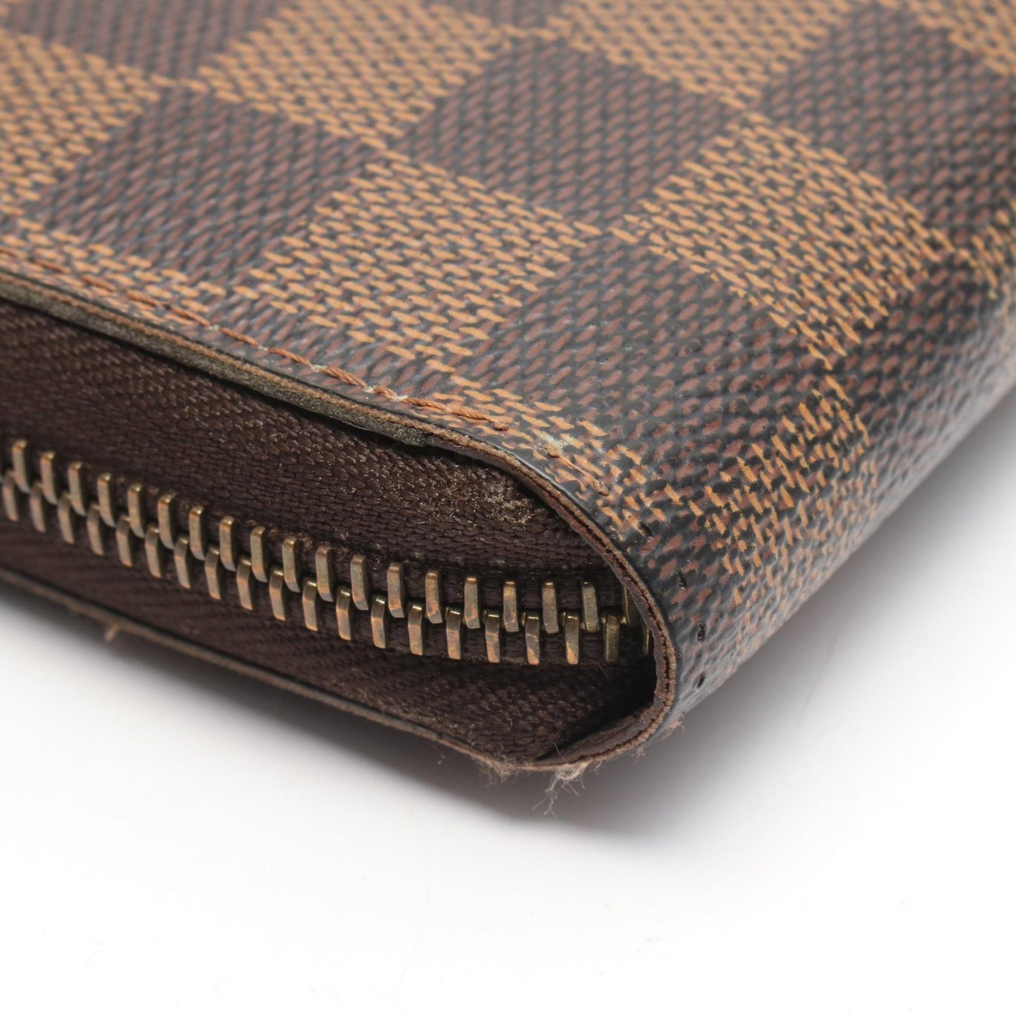 ジッピーウォレット ダミエエベヌ ラウンドファスナー長財布 PVC ブラウン ルイヴィトン 財布・小物 LOUIS VUITTON
