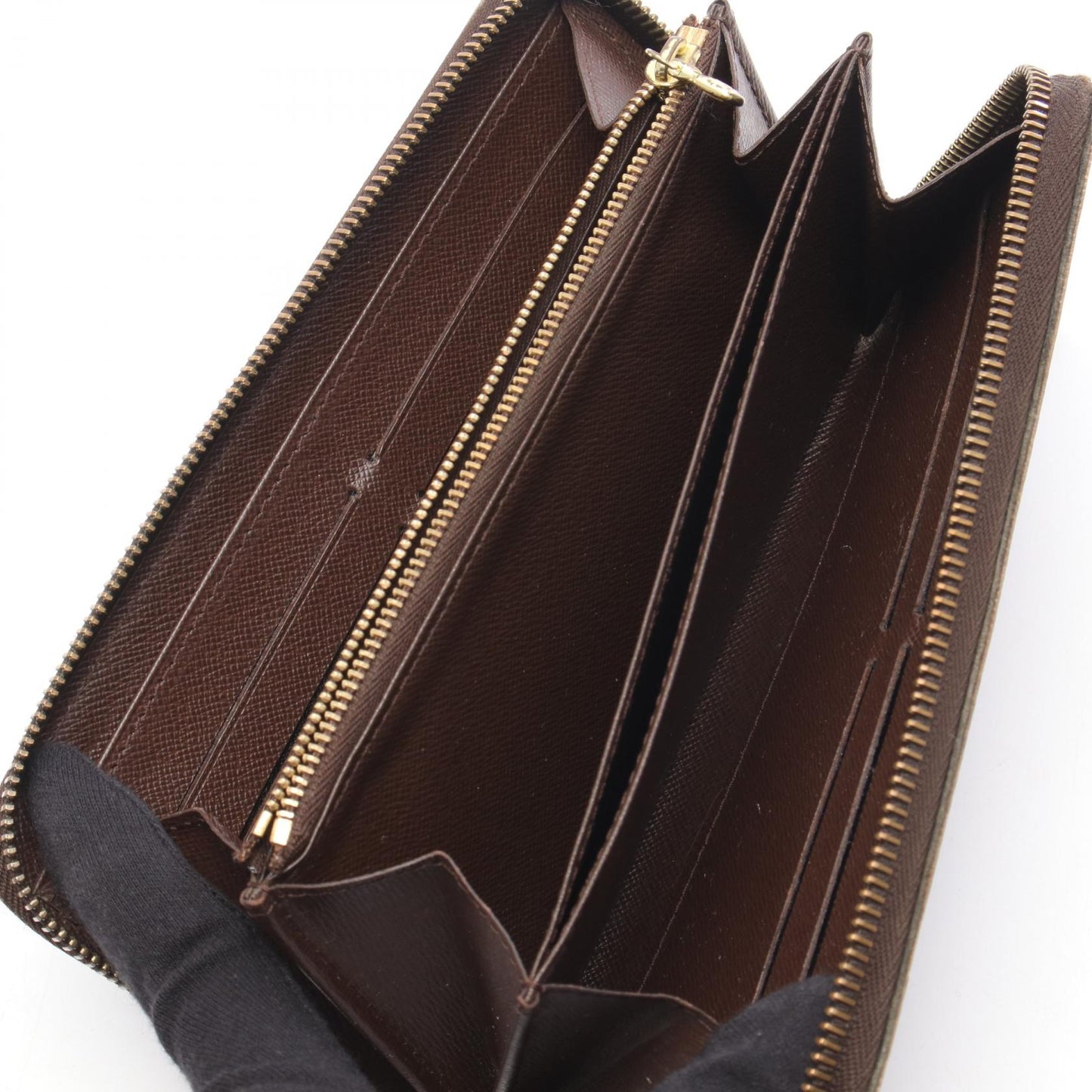 ジッピーウォレット ダミエエベヌ ラウンドファスナー長財布 PVC ブラウン ルイヴィトン 財布・小物 LOUIS VUITTON