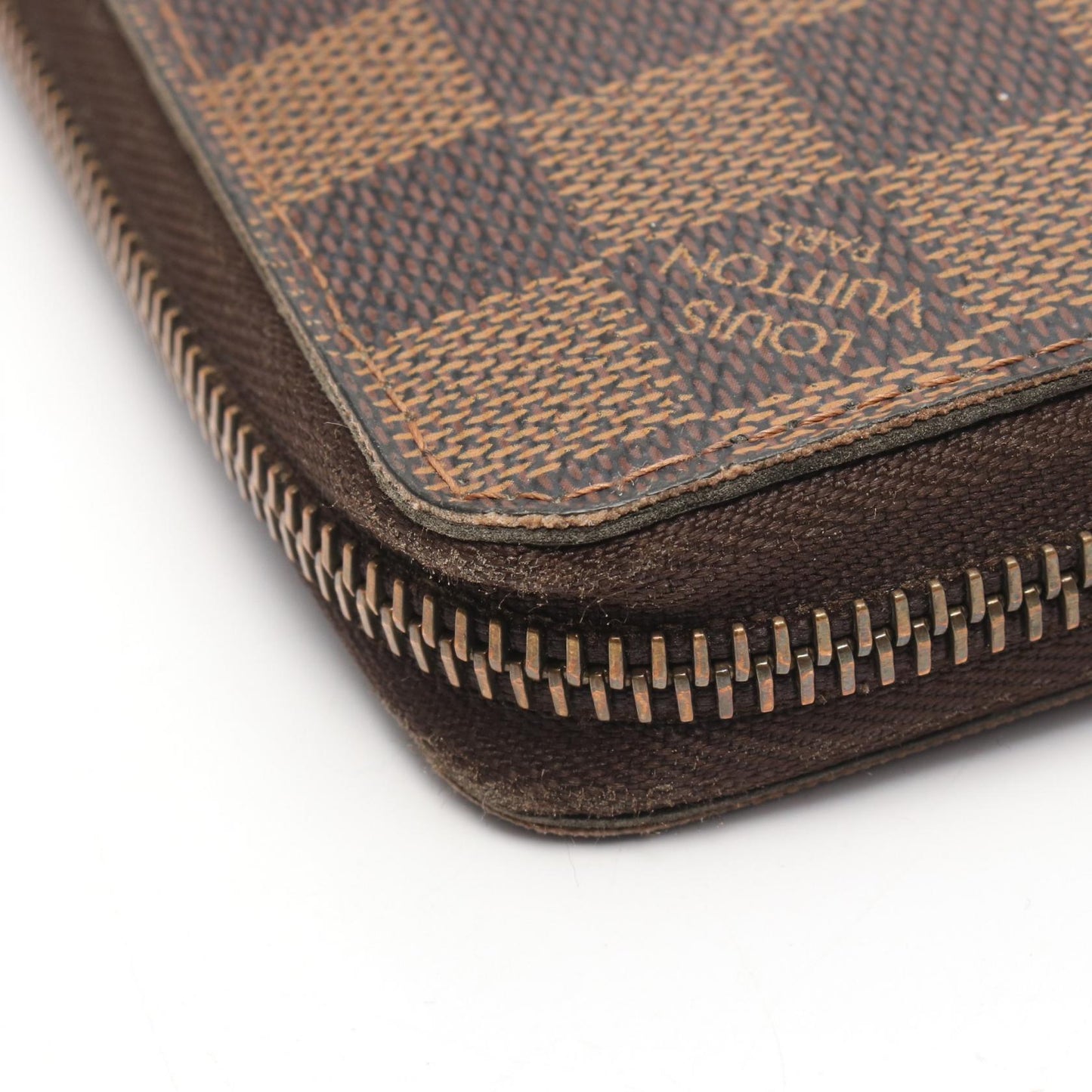 ジッピーウォレット ダミエエベヌ ラウンドファスナー長財布 PVC ブラウン ルイヴィトン 財布・小物 LOUIS VUITTON