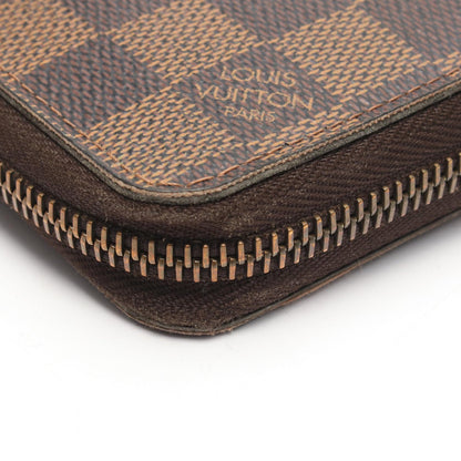 ジッピーウォレット ダミエエベヌ ラウンドファスナー長財布 PVC ブラウン ルイヴィトン 財布・小物 LOUIS VUITTON