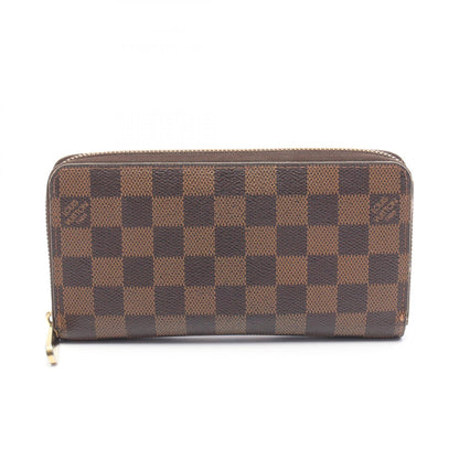 ジッピーウォレット ダミエエベヌ ラウンドファスナー長財布 PVC ブラウン ルイヴィトン 財布・小物 LOUIS VUITTON