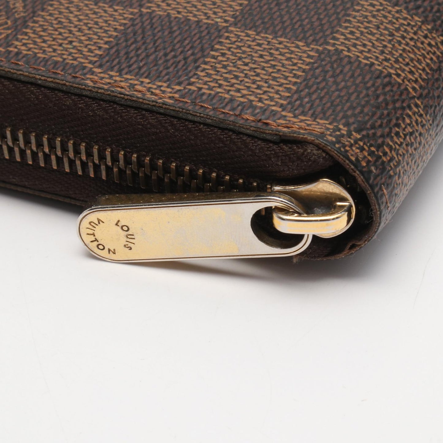 ジッピーウォレット ダミエエベヌ ラウンドファスナー長財布 PVC ブラウン ルイヴィトン 財布・小物 LOUIS VUITTON