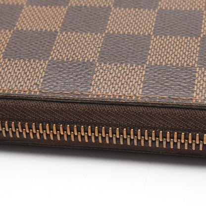ジッピーウォレット ダミエエベヌ ラウンドファスナー長財布 PVC ブラウン ルイヴィトン 財布・小物 LOUIS VUITTON