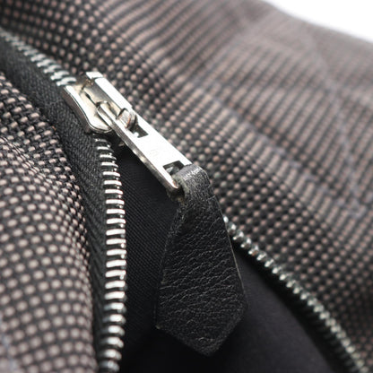エールライン カバス ハンドバッグ トートバッグ ナイロンキャンバス ダークグレー シルバー金具 エルメス バッグ HERMES