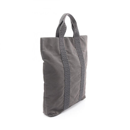 エールライン カバス ハンドバッグ トートバッグ ナイロンキャンバス ダークグレー シルバー金具 エルメス バッグ HERMES