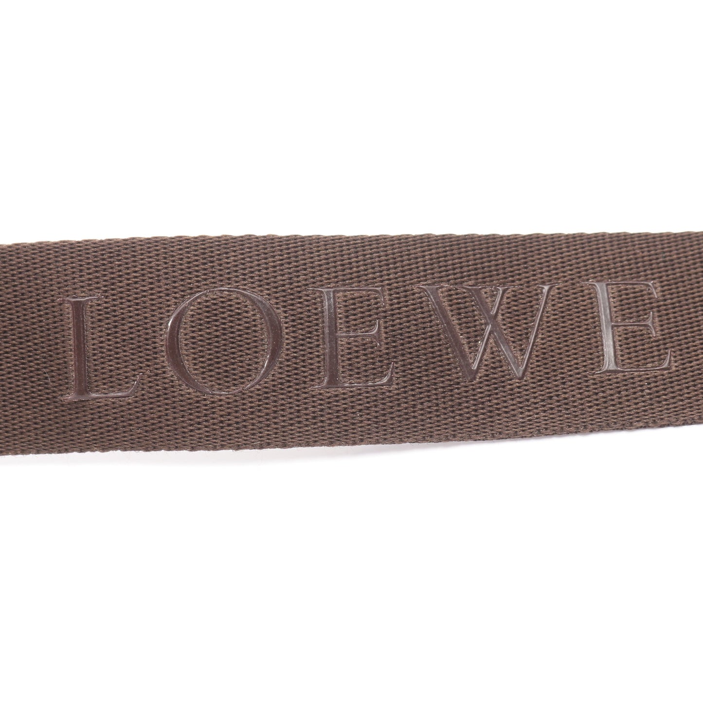 リピートアナグラム ショルダーバッグ PVC レザー ダークブラウン ロエベ バッグ LOEWE