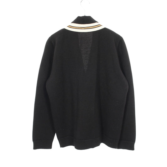 BEE ワッペン カーディガン ウール ブラック グッチ トップス GUCCI