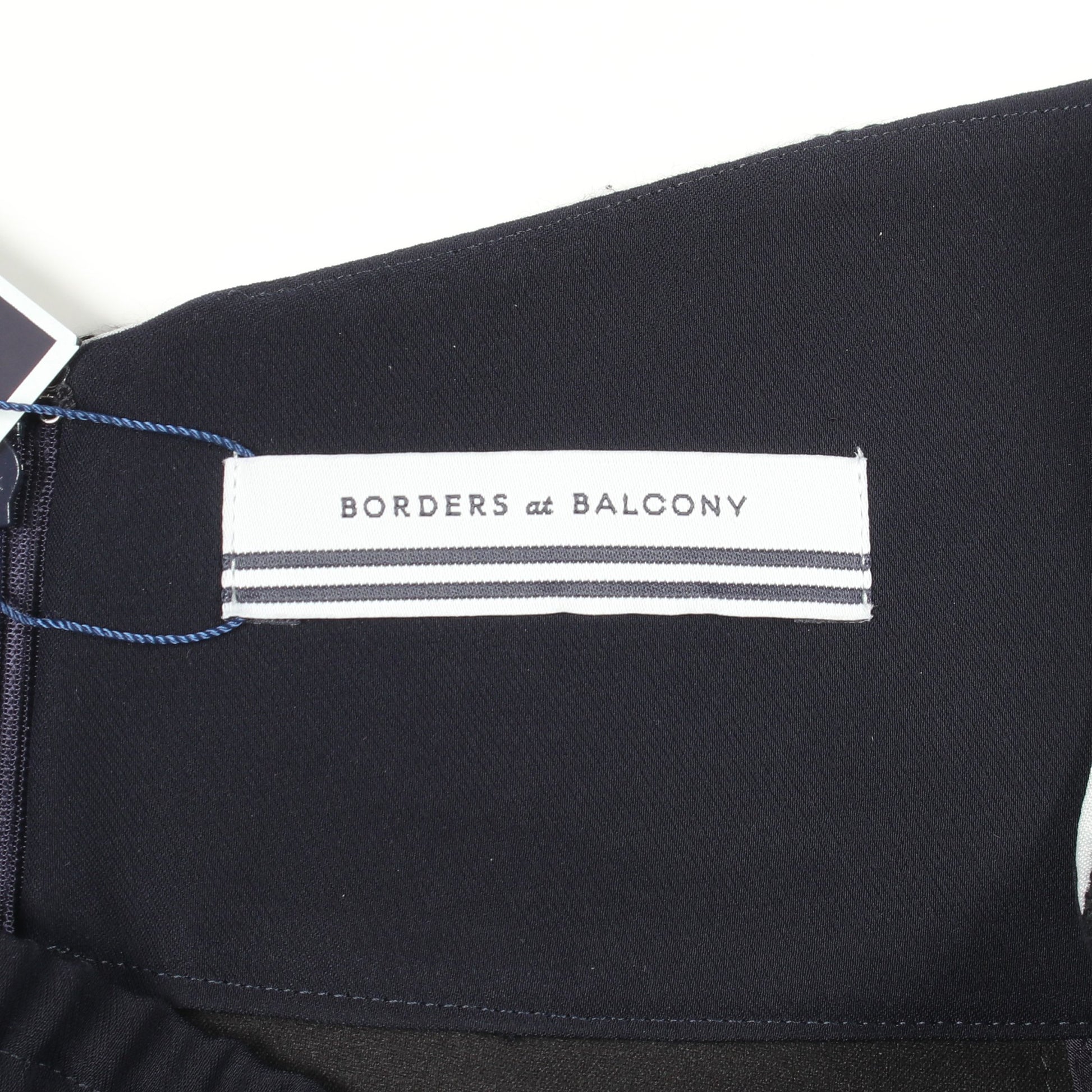 ハイウエスト ストライプ パンツ ネイビー ブラック ホワイト ボーダーズアットバルコニー ボトムス BORDERS at BALCONY