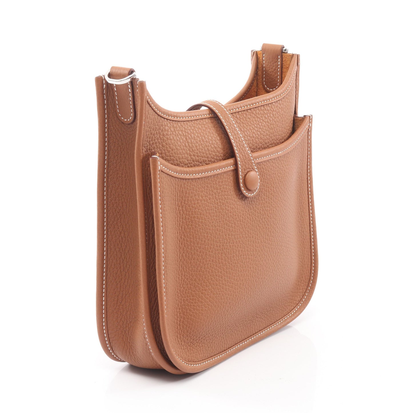 エヴリン23 ゴールド ショルダーバッグ トリヨンクレマンス ブラウン シルバー金具 G刻印 エルメス バッグ HERMES