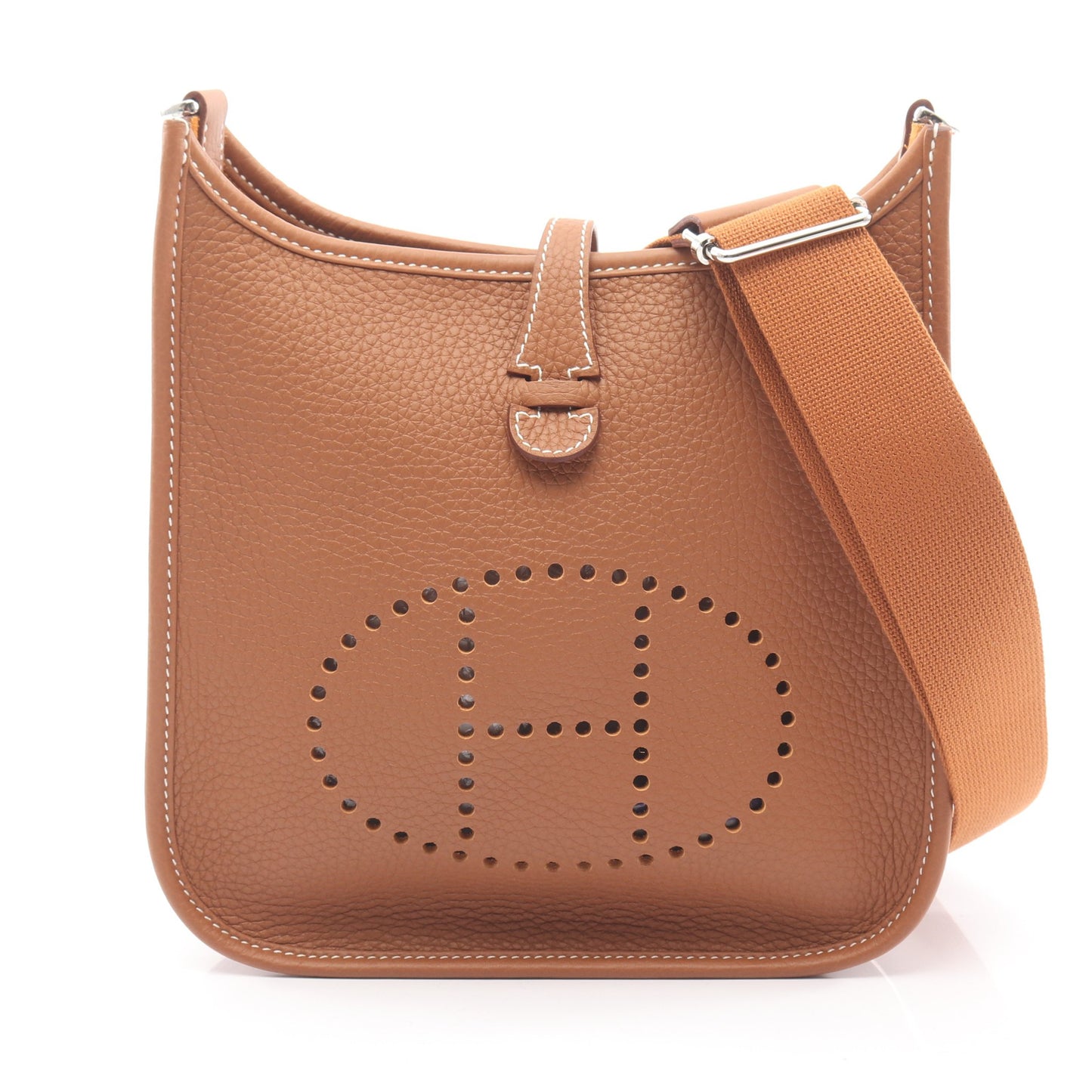 エヴリン23 ゴールド ショルダーバッグ トリヨンクレマンス ブラウン シルバー金具 G刻印 エルメス バッグ HERMES
