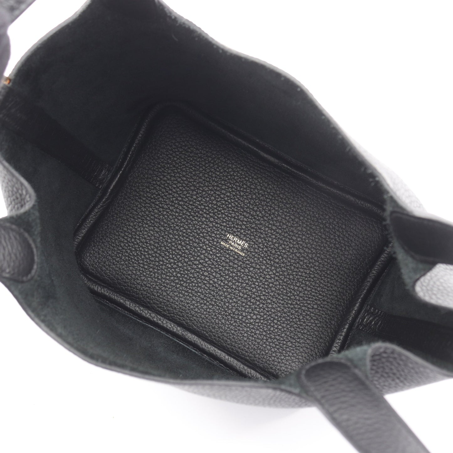 ピコタンロックPM ハンドバッグ トリヨンクレマンス ブラック ゴールド金具 W刻印 エルメス バッグ HERMES