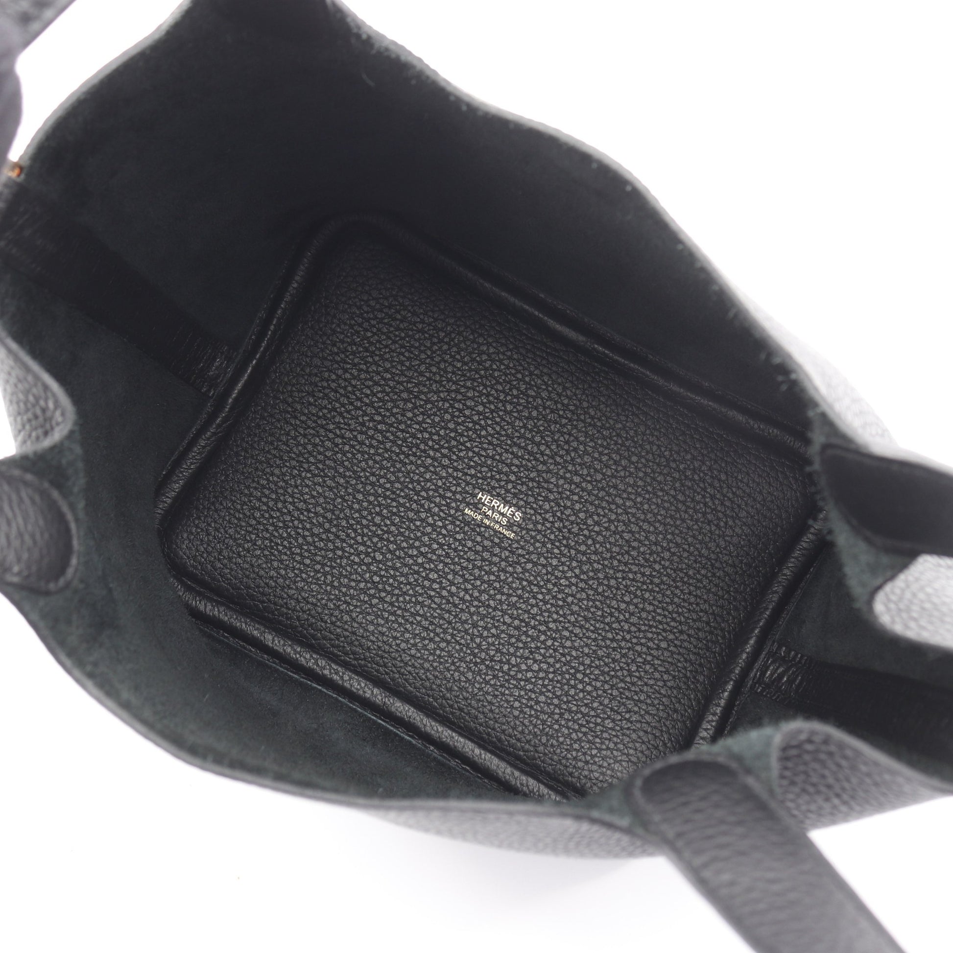 ピコタンロックPM ハンドバッグ トリヨンクレマンス ブラック ゴールド金具 W刻印 エルメス バッグ HERMES