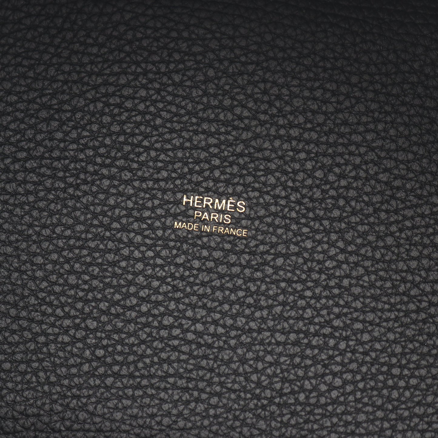 ピコタンロックPM ハンドバッグ トリヨンクレマンス ブラック ゴールド金具 W刻印 エルメス バッグ HERMES