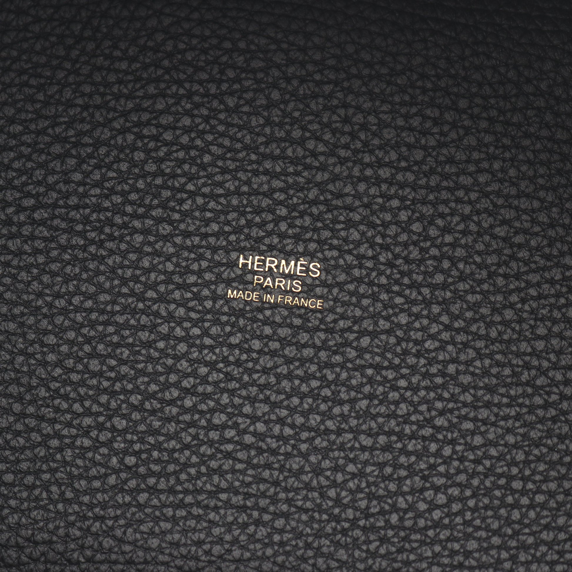 ピコタンロックPM ハンドバッグ トリヨンクレマンス ブラック ゴールド金具 W刻印 エルメス バッグ HERMES