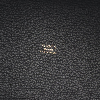 ピコタンロックPM ハンドバッグ トリヨンクレマンス ブラック ゴールド金具 W刻印 エルメス バッグ HERMES