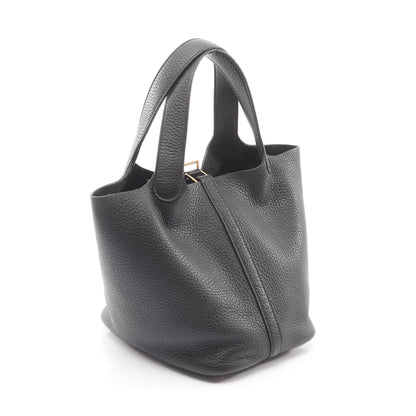 ピコタンロックPM ハンドバッグ トリヨンクレマンス ブラック ゴールド金具 W刻印 エルメス バッグ HERMES