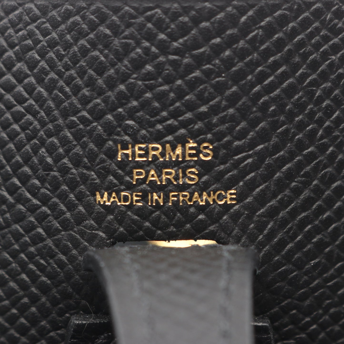 エヴリン セリエ 16 ショルダーバッグ ヴォーエプソン ブラック ゴールド金具 W刻印 エルメス バッグ HERMES