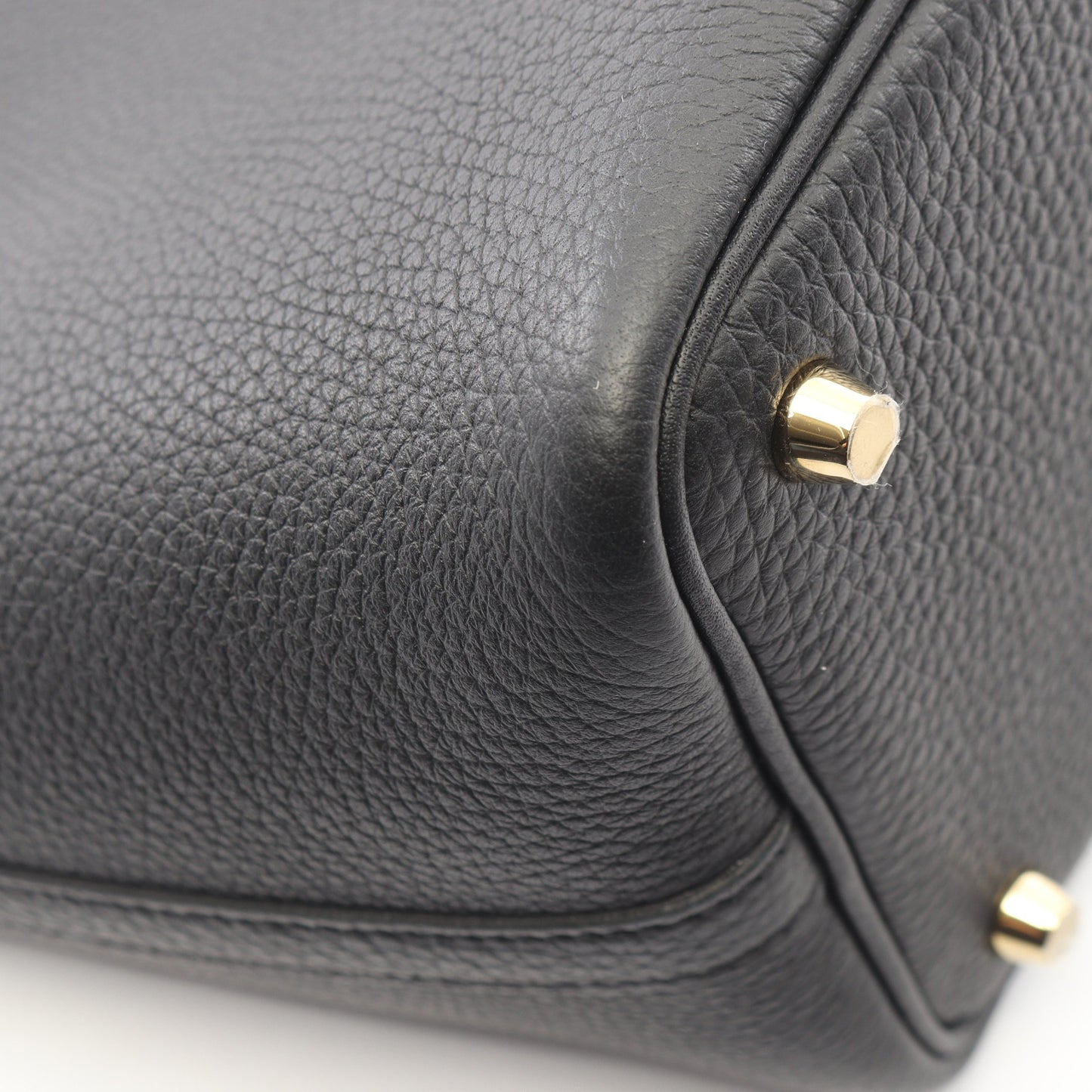ピコタンロックPM ハンドバッグ トリヨンクレマンス ブラック ゴールド金具 G刻印 エルメス バッグ HERMES