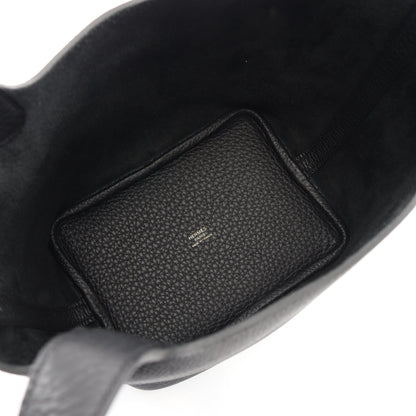 ピコタンロックPM ハンドバッグ トリヨンクレマンス ブラック ゴールド金具 G刻印 エルメス バッグ HERMES