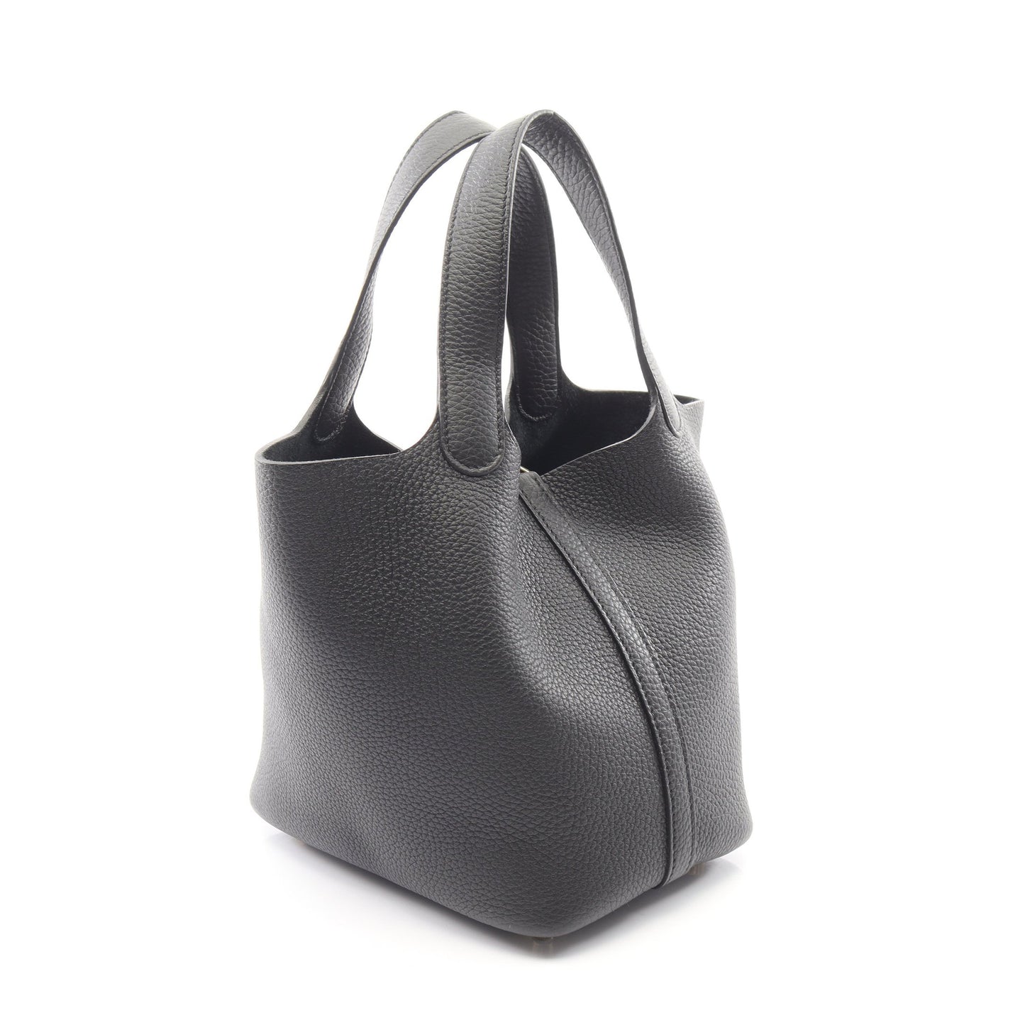 ピコタンロックPM ハンドバッグ トリヨンクレマンス ブラック ゴールド金具 G刻印 エルメス バッグ HERMES