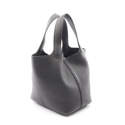 ピコタンロックPM ハンドバッグ トリヨンクレマンス ブラック ゴールド金具 G刻印 エルメス バッグ HERMES