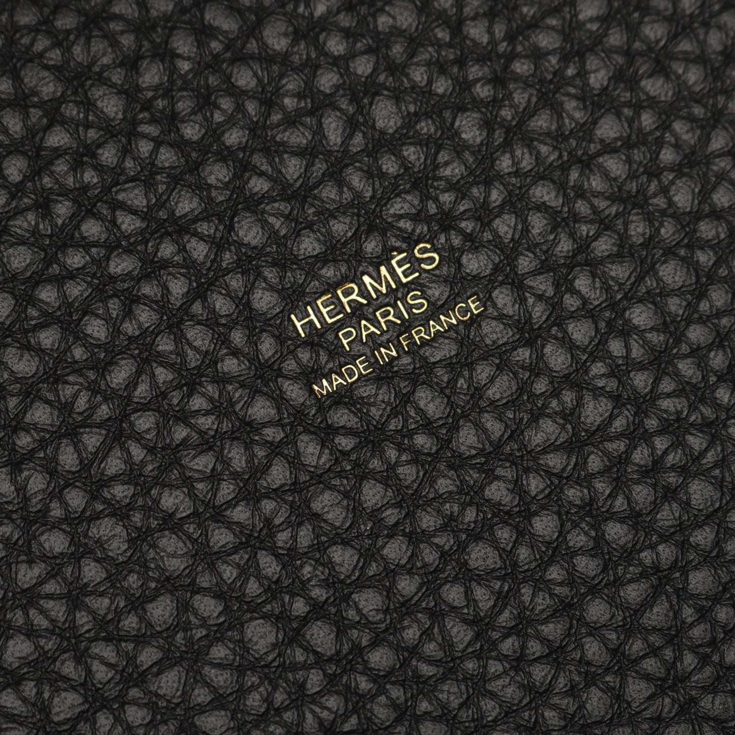 ピコタンロックPM ハンドバッグ トリヨンクレマンス ブラック ゴールド金具 G刻印 エルメス バッグ HERMES