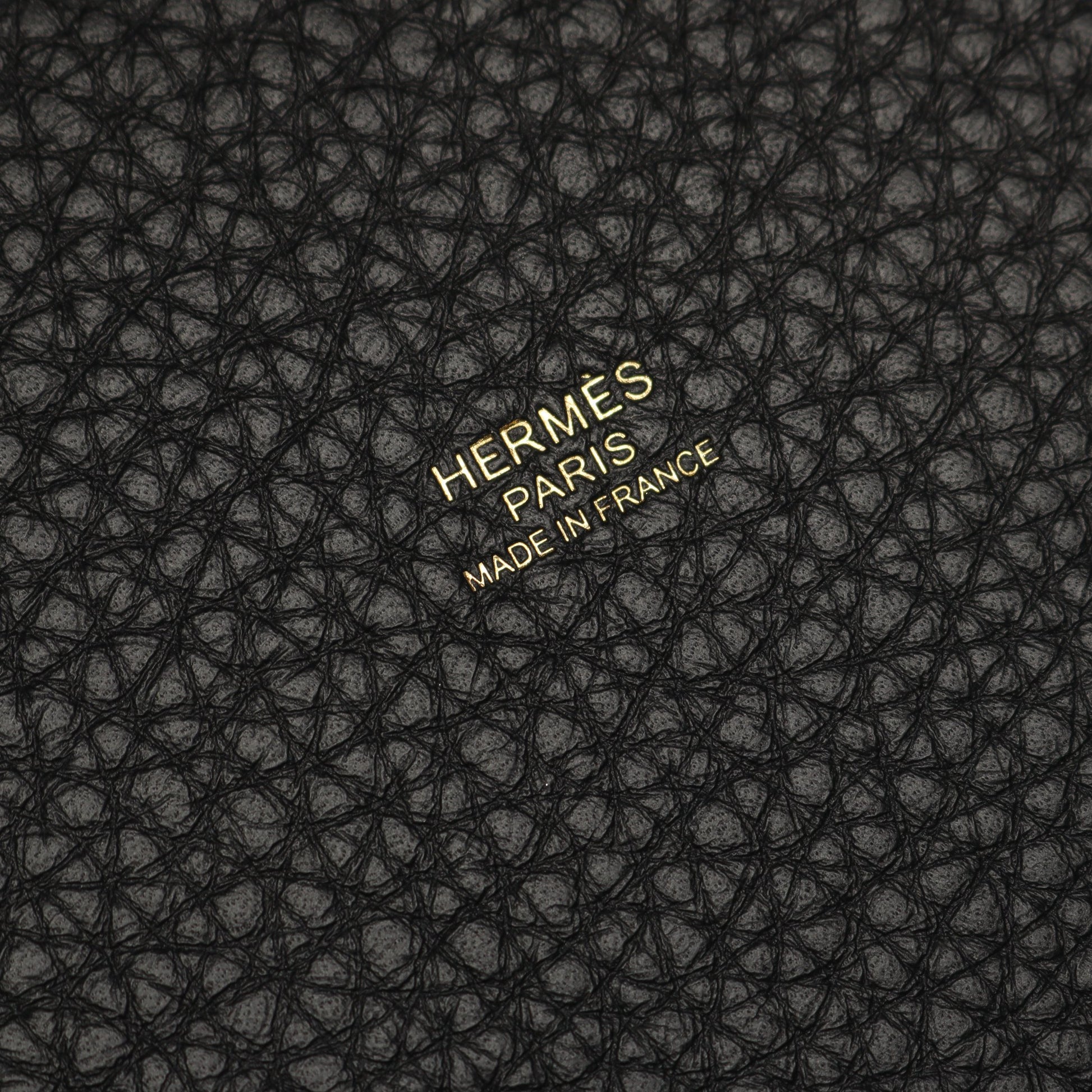 ピコタンロックPM ハンドバッグ トリヨンクレマンス ブラック ゴールド金具 G刻印 エルメス バッグ HERMES
