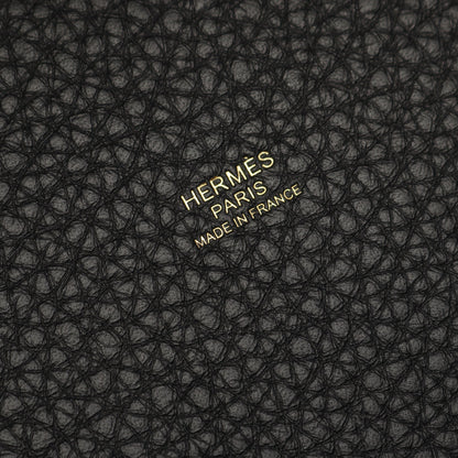 ピコタンロックPM ハンドバッグ トリヨンクレマンス ブラック ゴールド金具 G刻印 エルメス バッグ HERMES