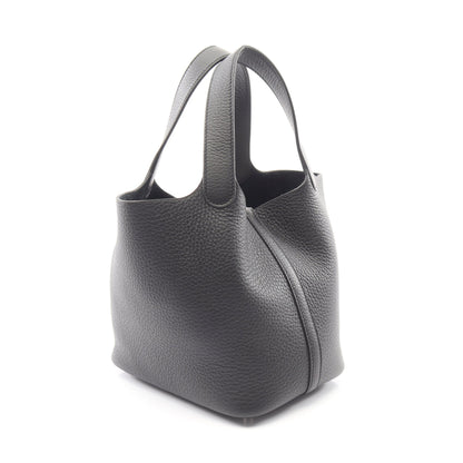 ピコタンロックPM ハンドバッグ トリヨンクレマンス ブラック シルバー金具 K刻印 エルメス バッグ HERMES