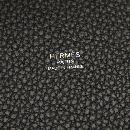 ピコタンロックPM ハンドバッグ トリヨンクレマンス ブラック シルバー金具 K刻印 エルメス バッグ HERMES