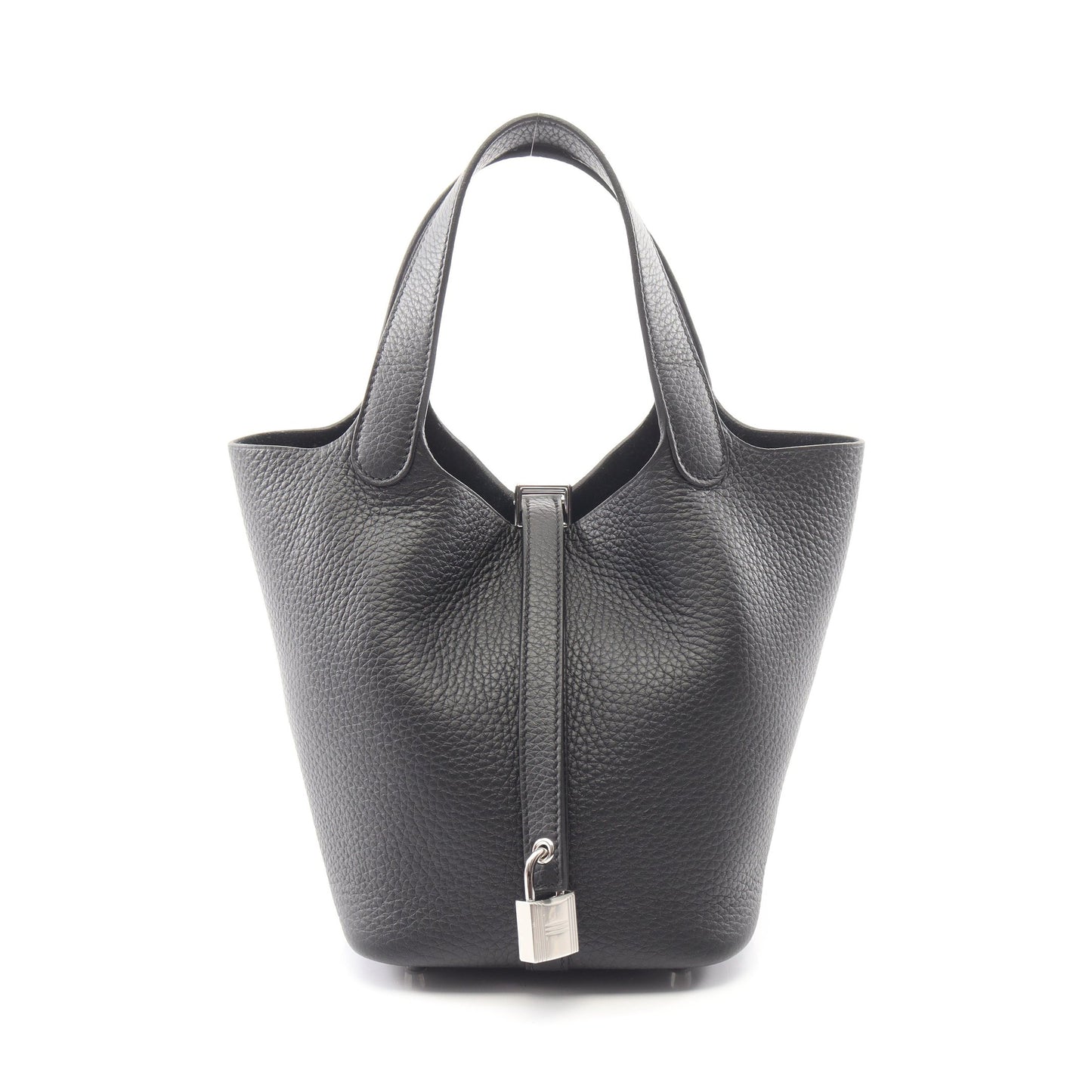 ピコタンロックPM ハンドバッグ トリヨンクレマンス ブラック シルバー金具 K刻印 エルメス バッグ HERMES