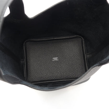 ピコタンロックPM ハンドバッグ トリヨンクレマンス ブラック シルバー金具 K刻印 エルメス バッグ HERMES