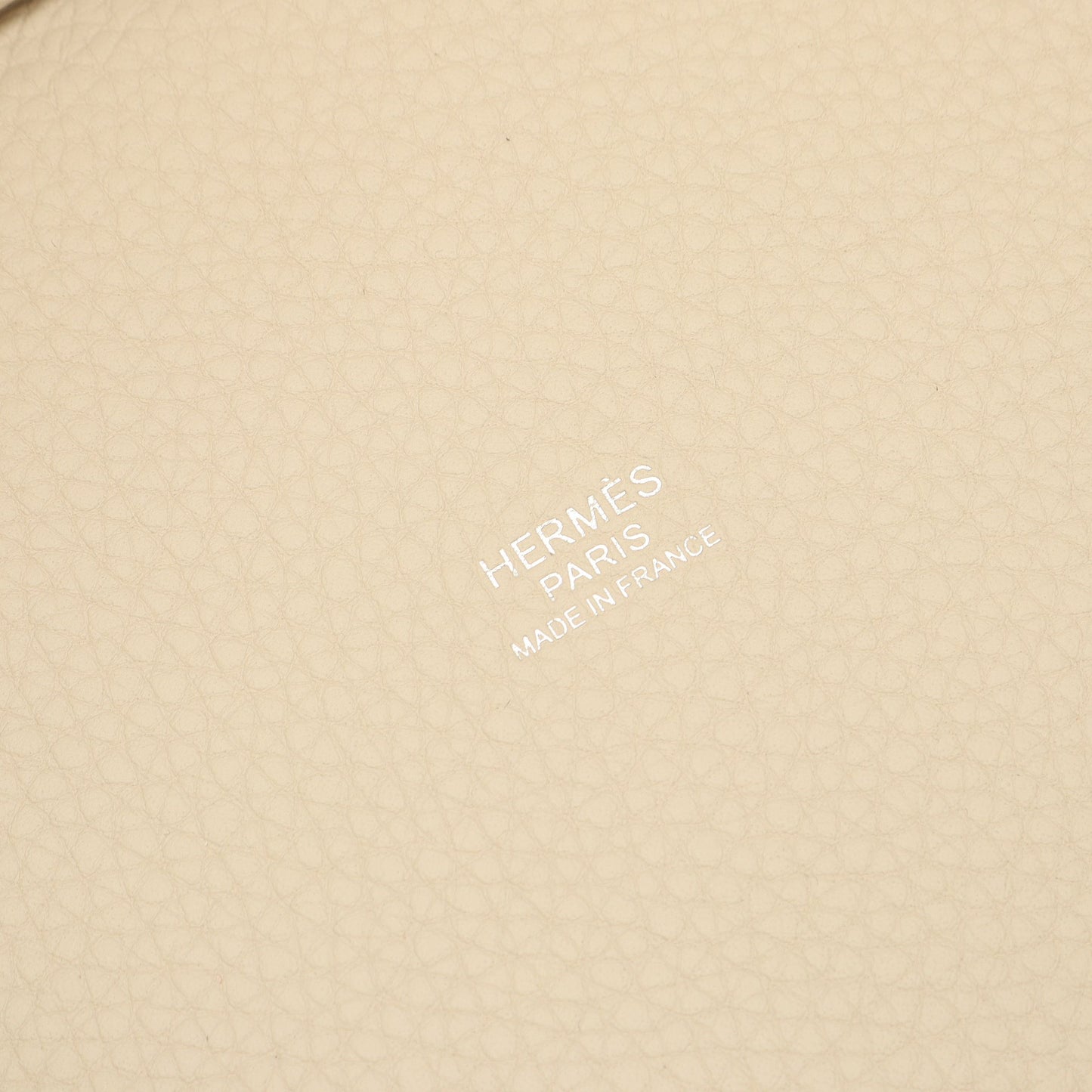 ピコタンロックPM クレ ハンドバッグ トリヨンクレマンス オフホワイト シルバー金具 K刻印 エルメス バッグ HERMES