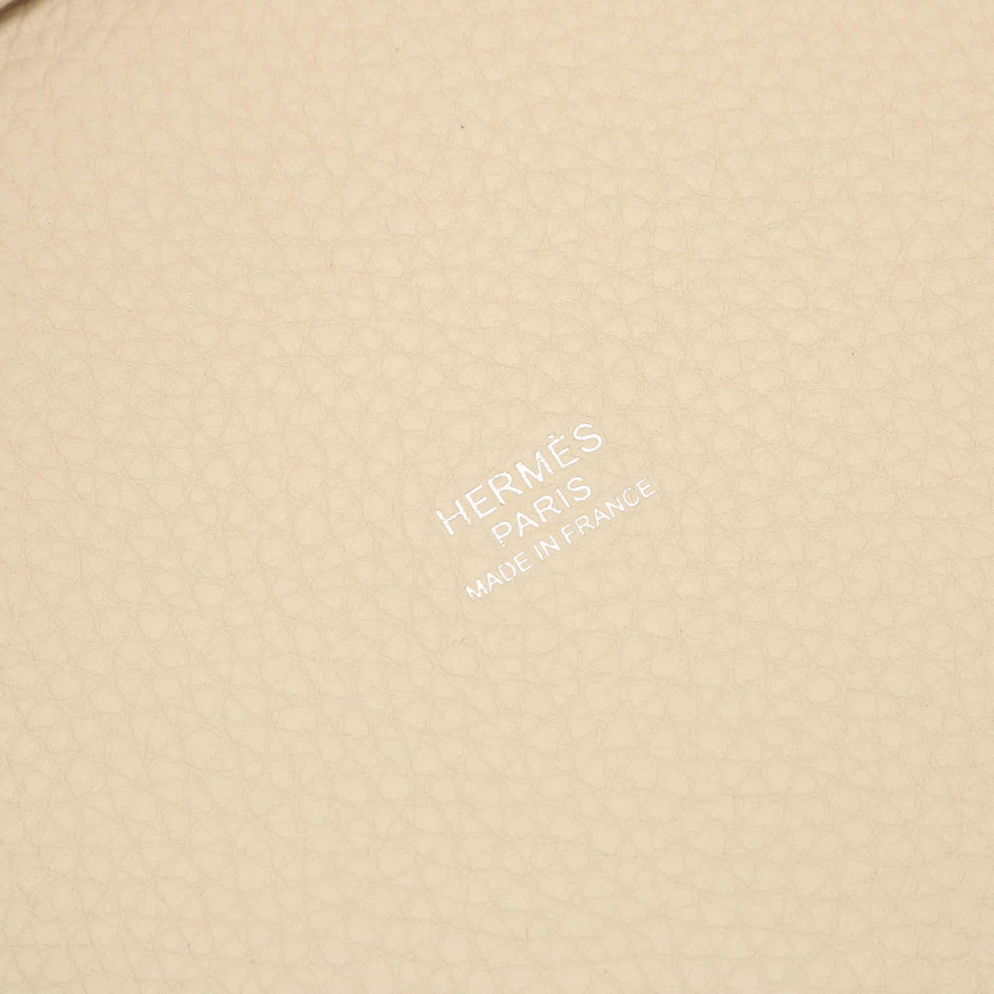 ピコタンロックPM クレ ハンドバッグ トリヨンクレマンス オフホワイト シルバー金具 K刻印 エルメス バッグ HERMES