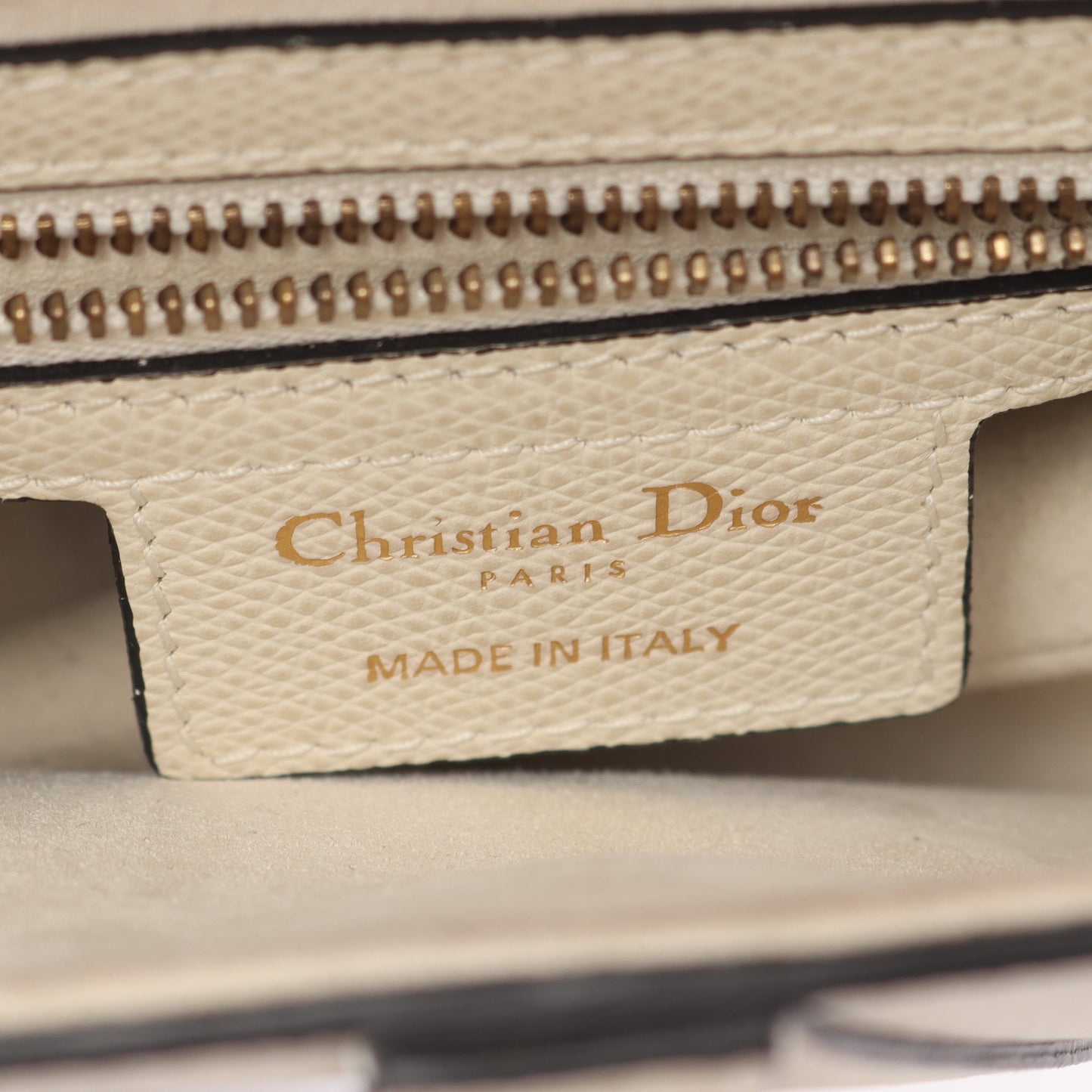 サドルバッグ ハンドバッグ レザー オフホワイト クリスチャンディオール バッグ Christian Dior