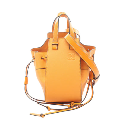ハンモック ドローストリングバッグ ミニ 2WAY ハンドバッグ レザー オレンジ ロエベ バッグ LOEWE