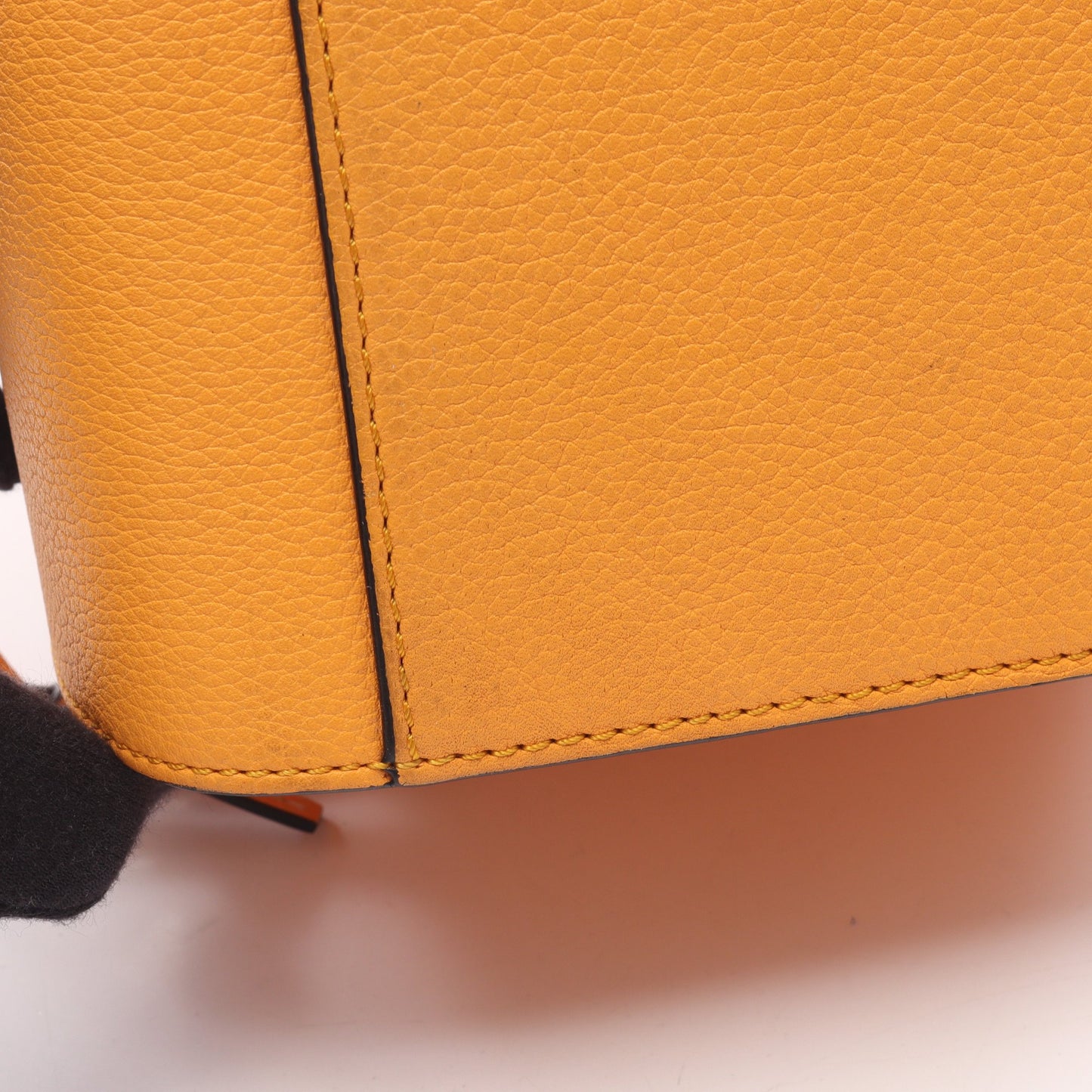 ハンモック ドローストリングバッグ ミニ 2WAY ハンドバッグ レザー オレンジ ロエベ バッグ LOEWE