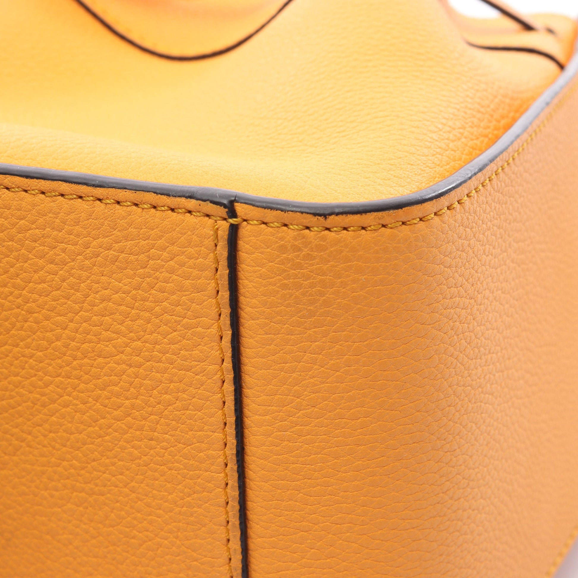 ハンモック ドローストリングバッグ ミニ 2WAY ハンドバッグ レザー オレンジ ロエベ バッグ LOEWE