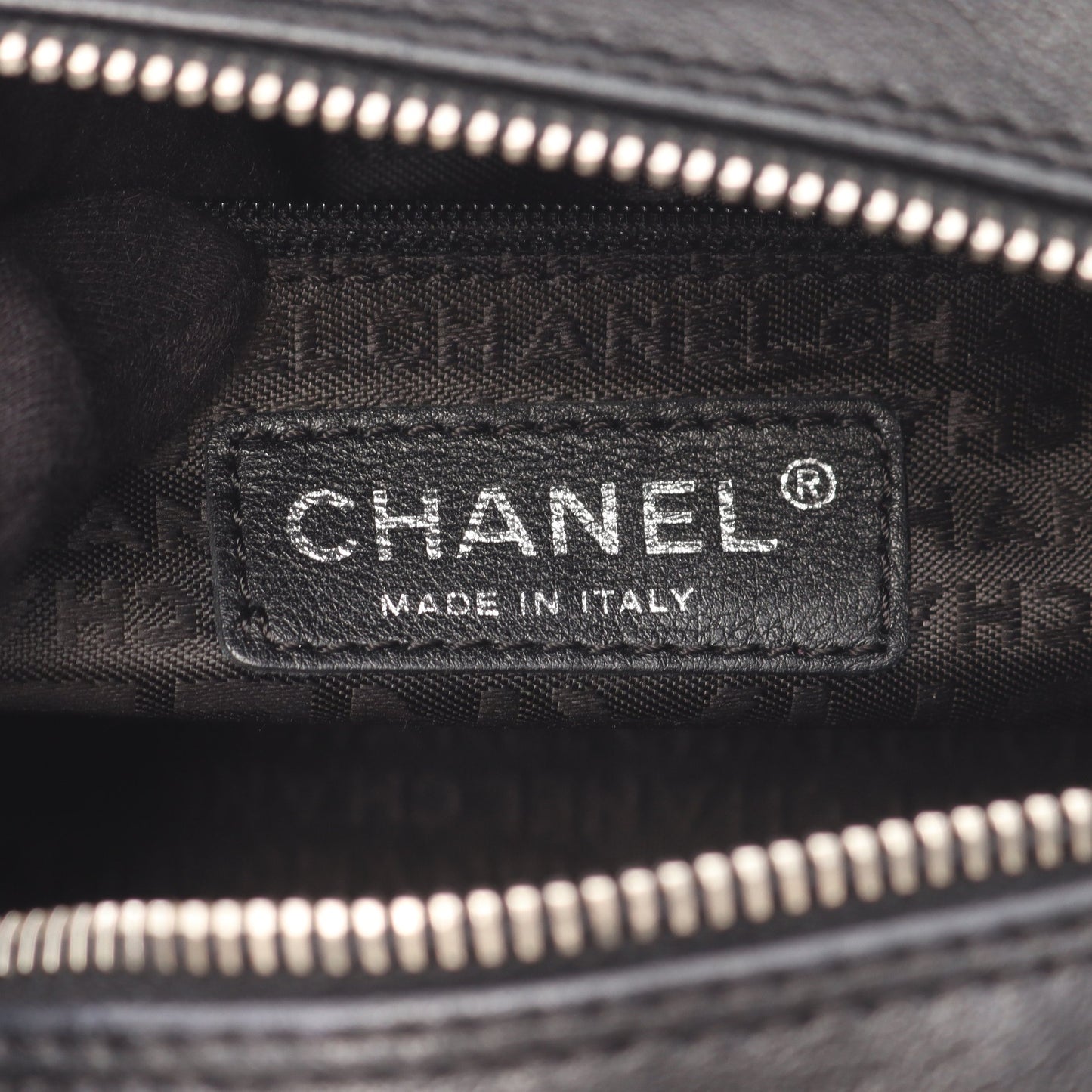 マトラッセ チェーンハンドバッグ ラムスキン ブラック シルバー金具 シャネル バッグ CHANEL