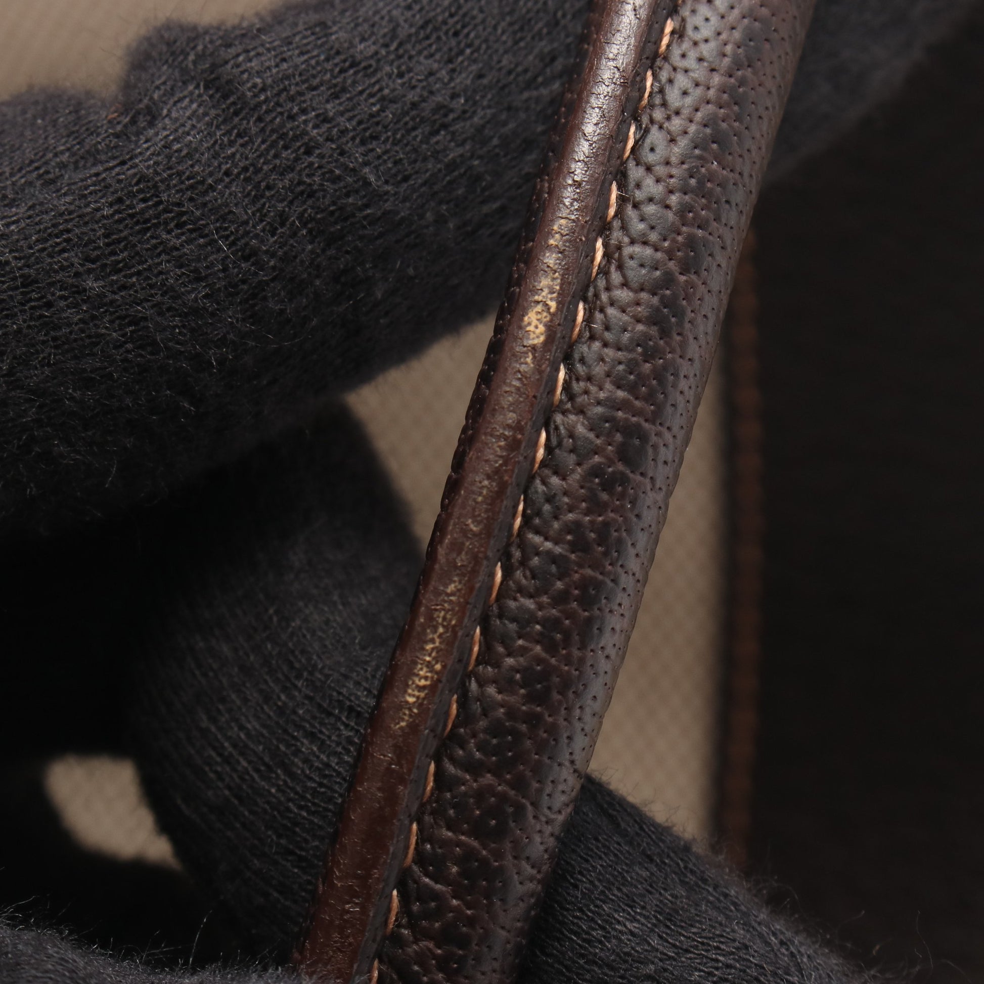 ガーデンパーティPM ハンドバッグ トートバッグ トワルアッシュ レザー ベージュ ダークブラウン シルバー金具 □G刻印 エルメス バッグ HERMES