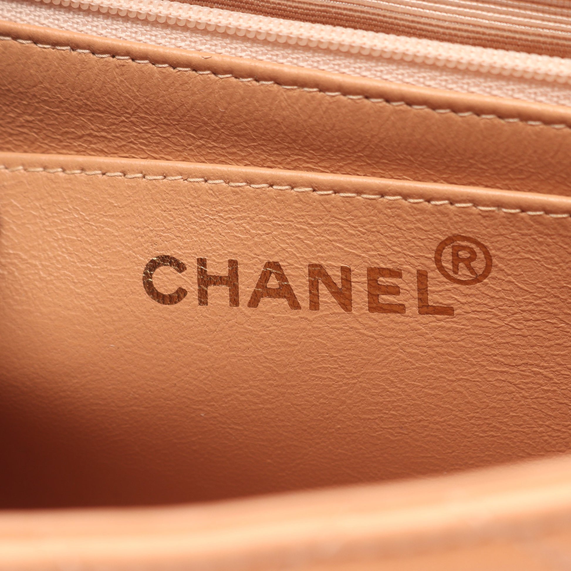 マトラッセ 親子バッグ ハンドバッグ ラムスキン コーラルオレンジ ゴールド金具 シャネル バッグ CHANEL
