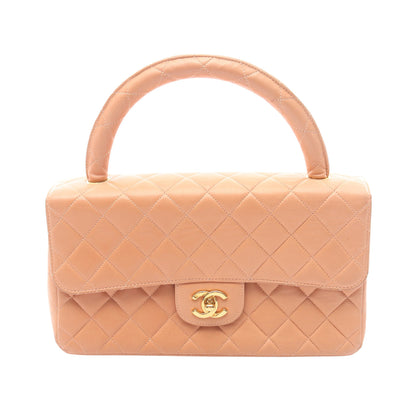 マトラッセ 親子バッグ ハンドバッグ ラムスキン コーラルオレンジ ゴールド金具 シャネル バッグ CHANEL
