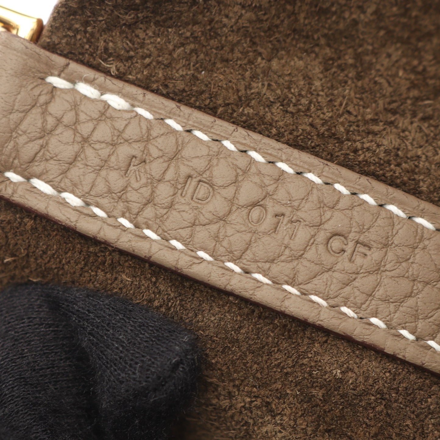 ピコタンロックPM エトゥープ ハンドバッグ トリヨンクレマンス グレーベージュ ゴールド金具 K刻印 エルメス バッグ HERMES