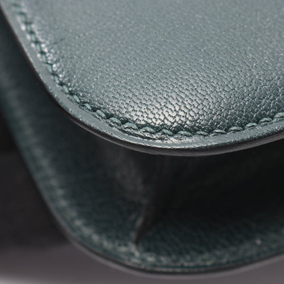 コンスタンスエラン ミロワール ショルダーバッグ シェーブル ダークグリーン シルバー金具 K刻印 エルメス バッグ HERMES