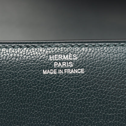 コンスタンスエラン ミロワール ショルダーバッグ シェーブル ダークグリーン シルバー金具 K刻印 エルメス バッグ HERMES