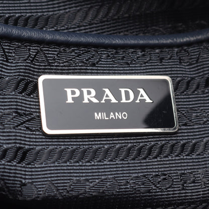 バックパック リュックサック ナイロン サフィアーノレザー ネイビー プラダ バッグ PRADA