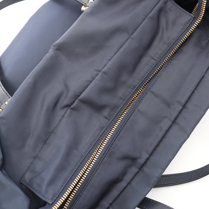 ショルダーバッグ トートバッグ ナイロン サフィアーノレザー ネイビー プラダ バッグ PRADA