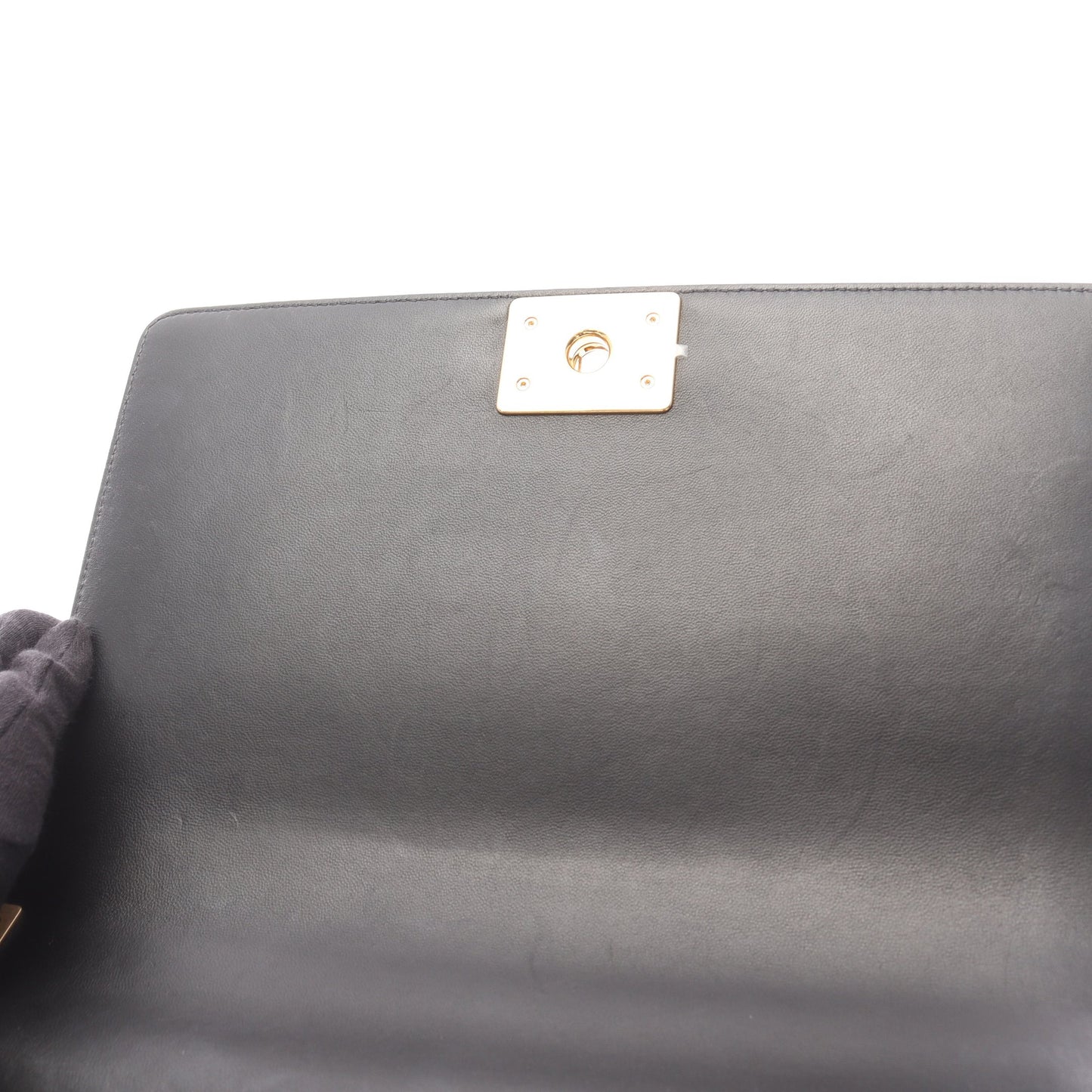 ボーイシャネル ラージ マトラッセ チェーンショルダーバッグ ラムスキン ブラック ゴールド金具 シャネル バッグ CHANEL