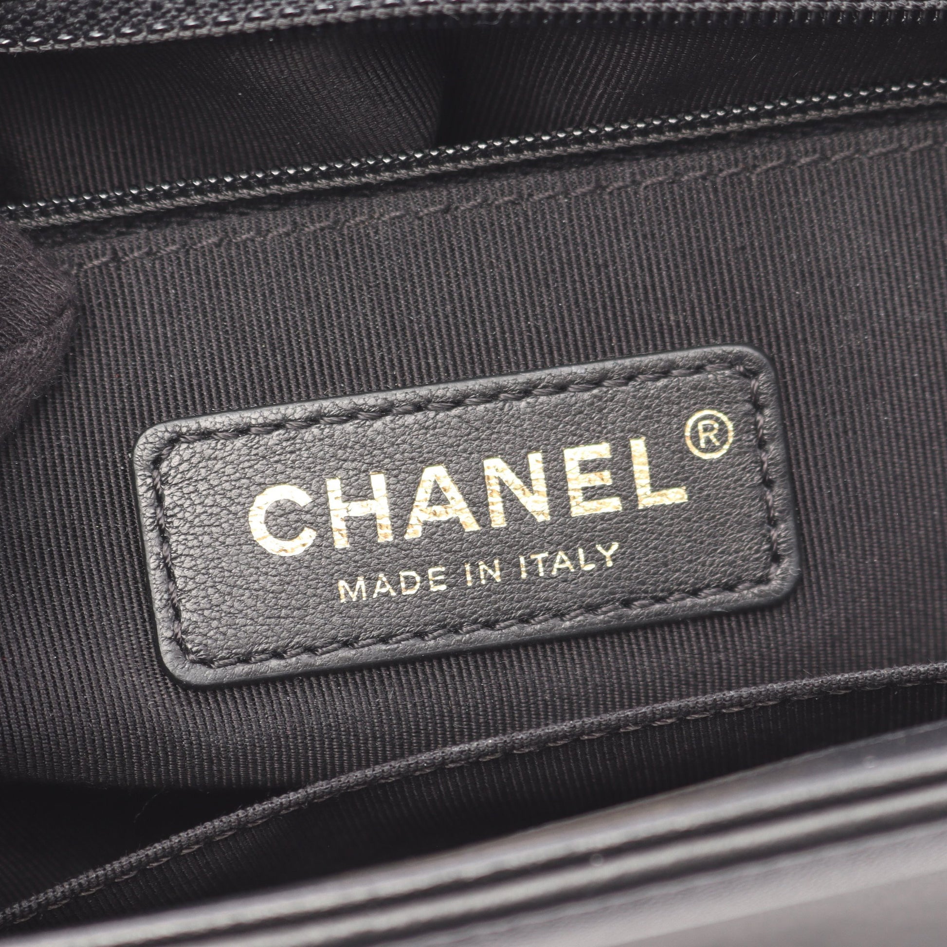 ボーイシャネル ラージ マトラッセ チェーンショルダーバッグ ラムスキン ブラック ゴールド金具 シャネル バッグ CHANEL