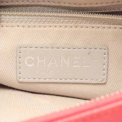 マトラッセ チェーンショルダーバッグ キャビアスキン ピンク シルバー金具 シャネル バッグ CHANEL